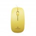 Mouse com Fio USB Tom Pastel LEY-1564 Lehmox - Amarelo